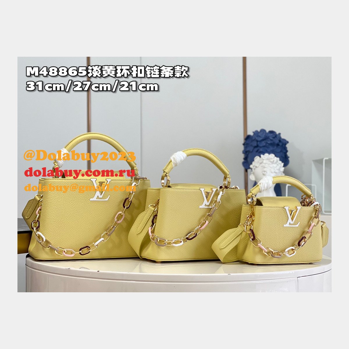 Capucines Louis Vuitton High Quality Fake M48865 Handbag