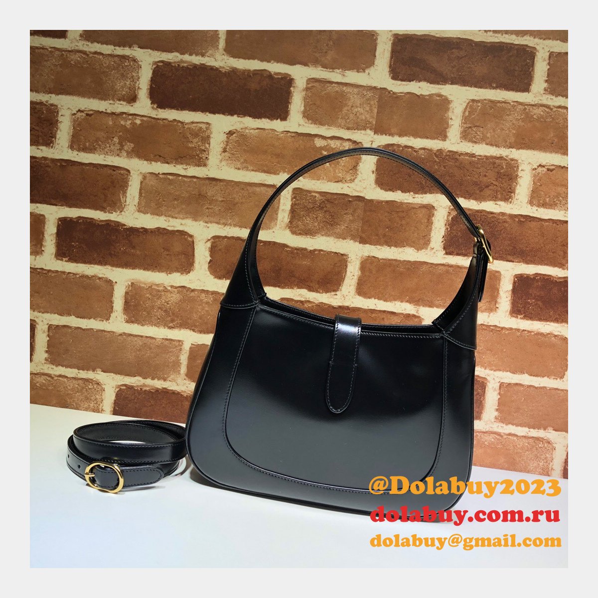 Designer Replica Gucci Jackie 1961 Hobo Bag 636709 Leather
