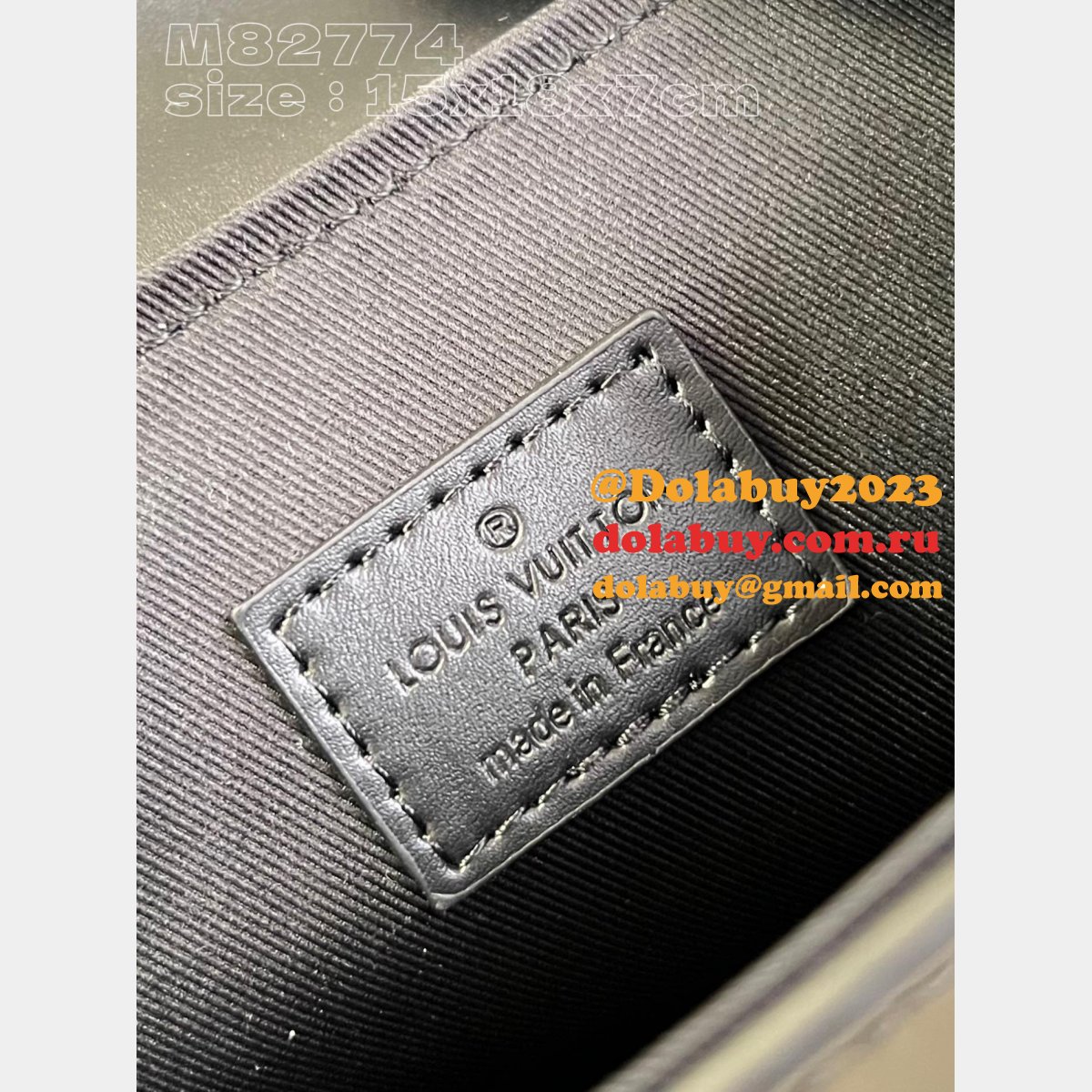 Nano Steamer Monogram Eclipse M82774 Knock Off Louis Vuitton Bag