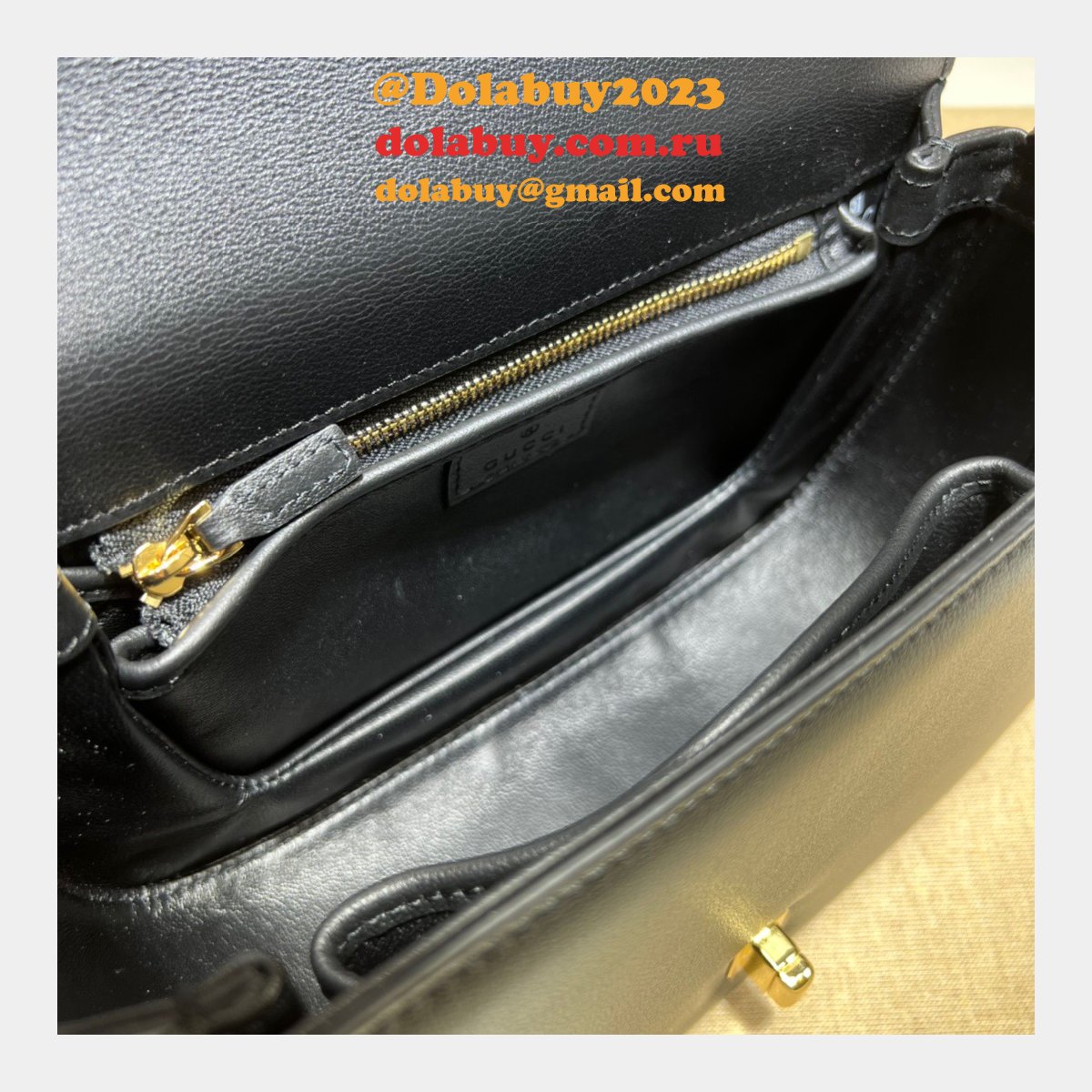 high quality G*u*i blondie top-handle 735101 designer bag