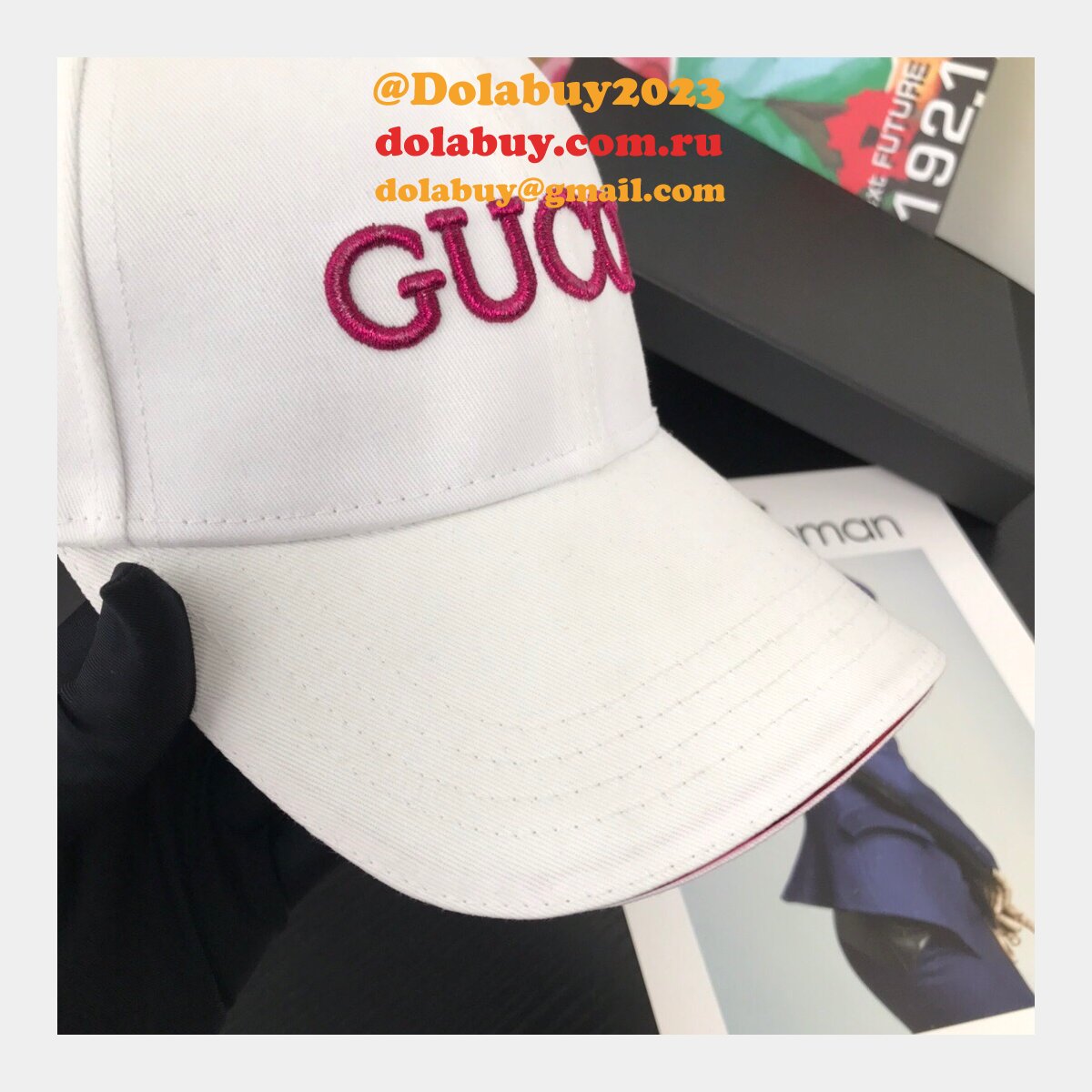 Best Gucci Court simple embroidery logo Baseball cap