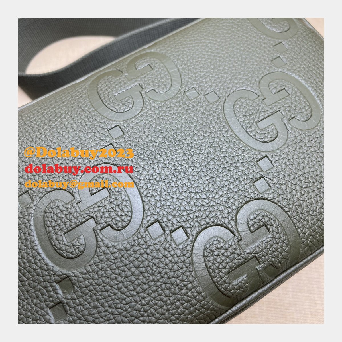 Luxury Jumbo GG Gucci 766946 Travel Messenger Replica Bag