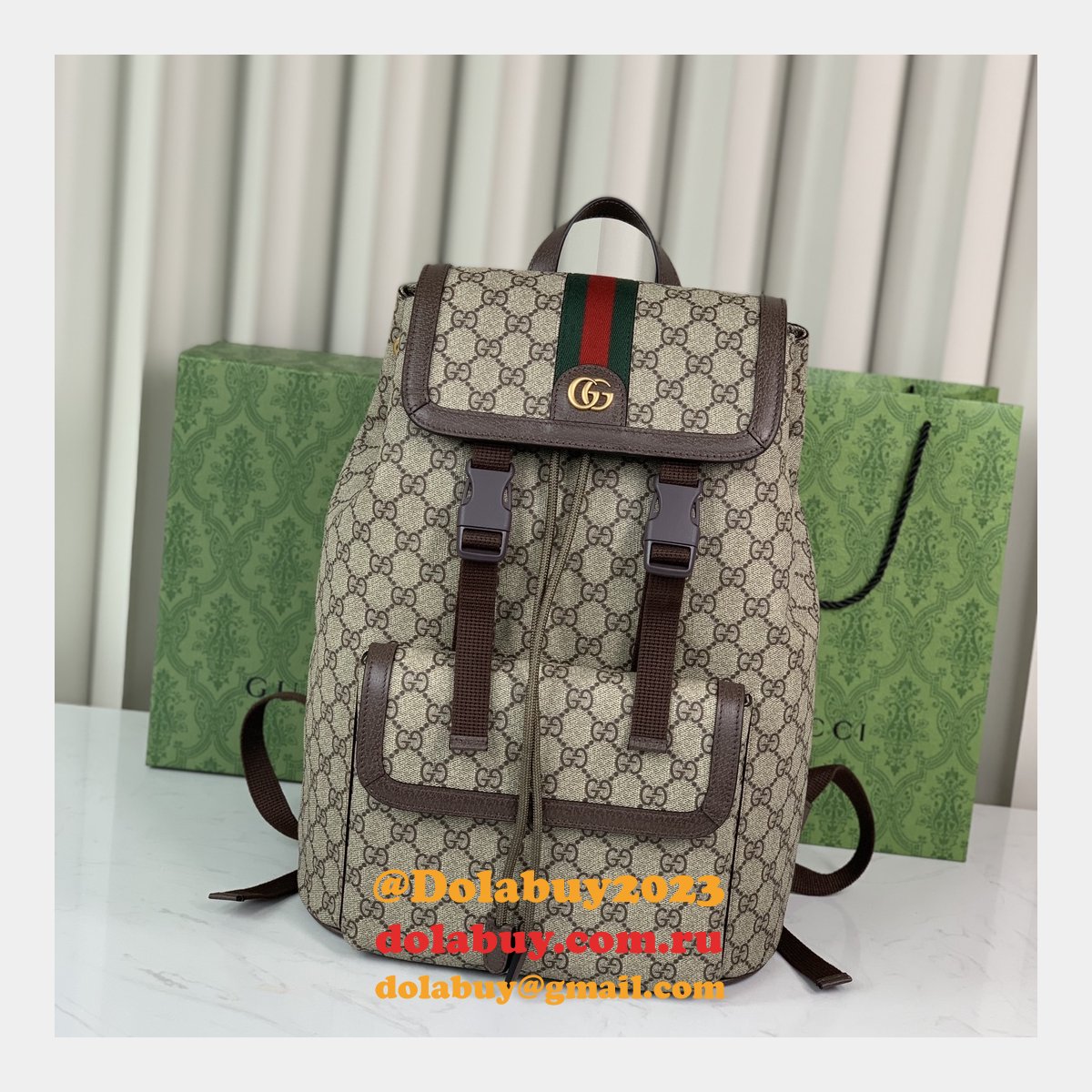 Luxury gucci Ophidia GG backpack 792114