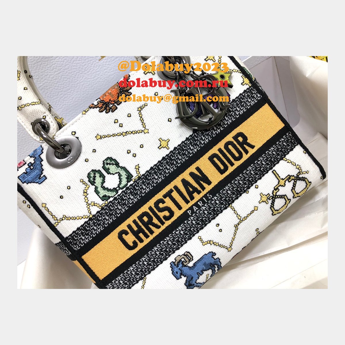 High Quality Designer Lady Dior 24cm Replica Handbags