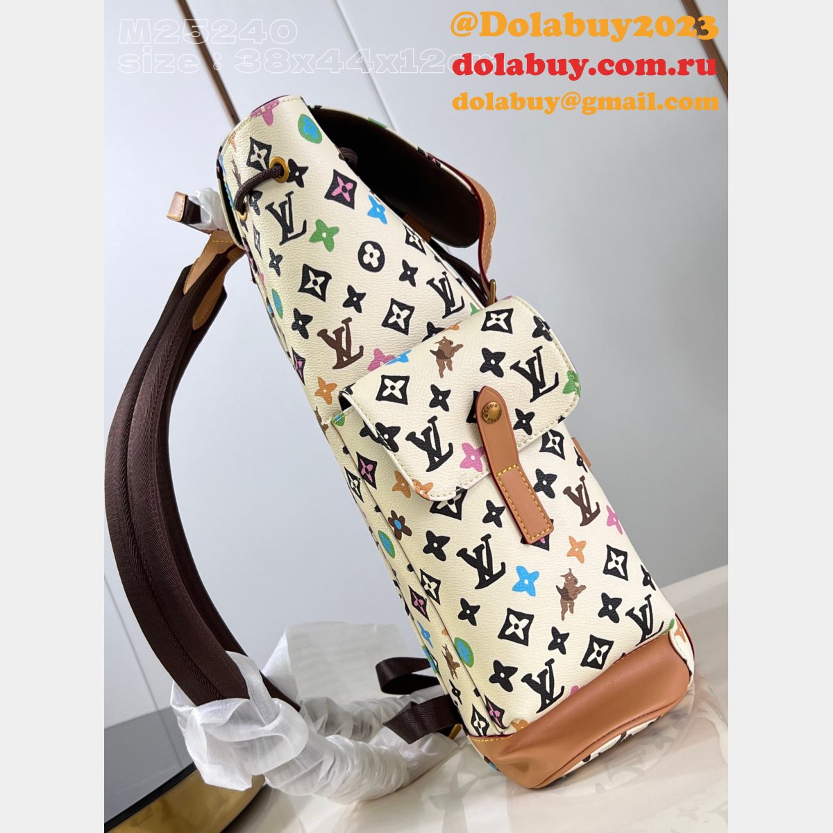 Designer LOUIS VUITTON Christopher Monogram Craggy backpack M25240