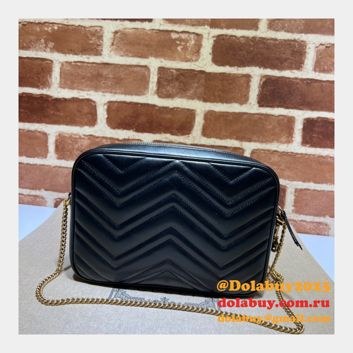 should i buy G*u*i replica 699758 double g multi-use mini bag