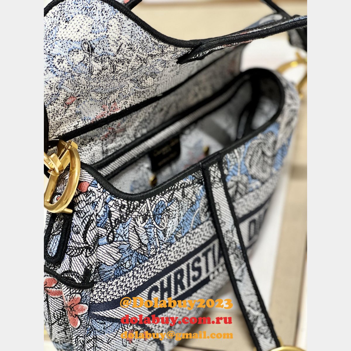 Christian Dior Selling High-quality Replica Oblique Saddle 9012/0446 Bag