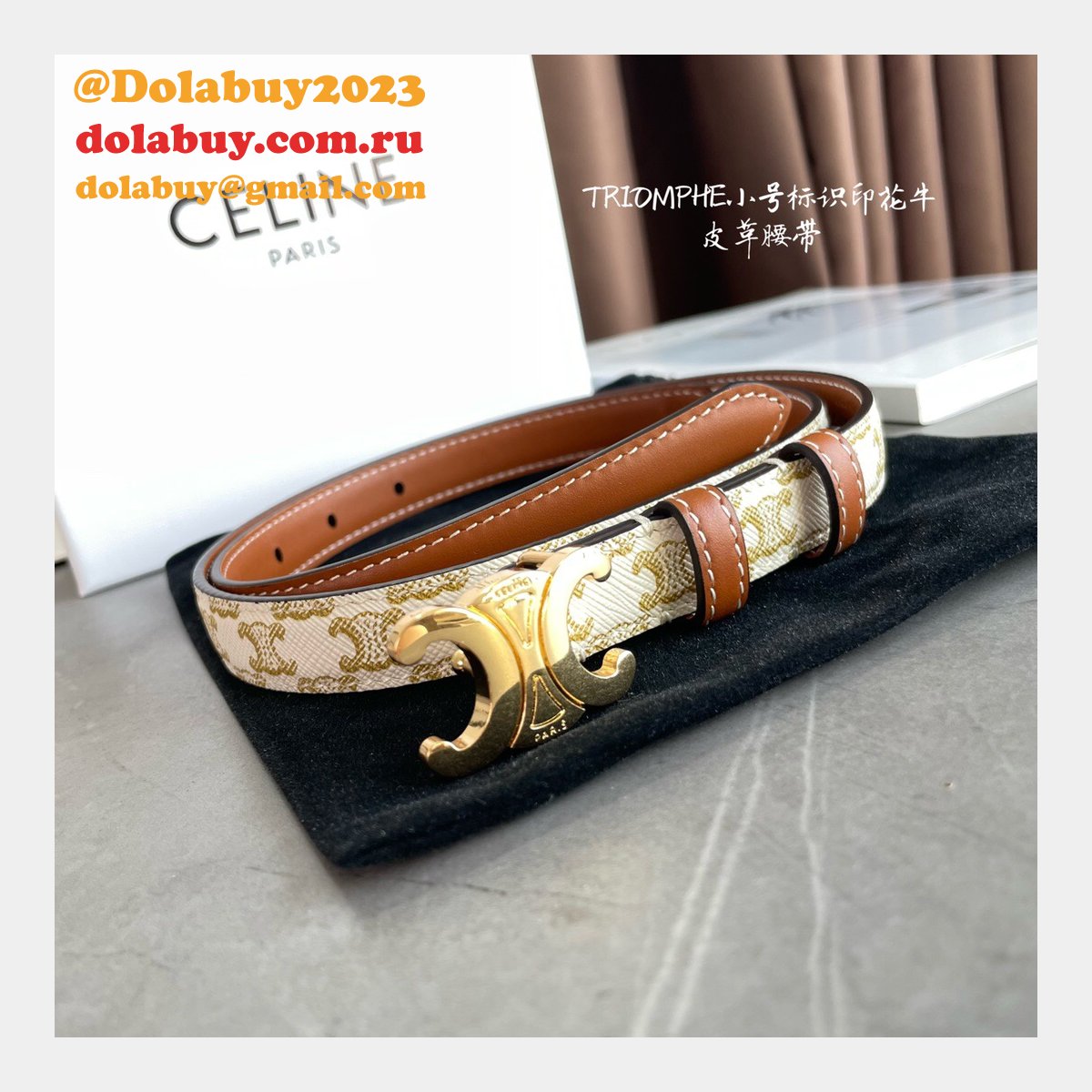 Top Quality Celine 18MM replica belts from china
