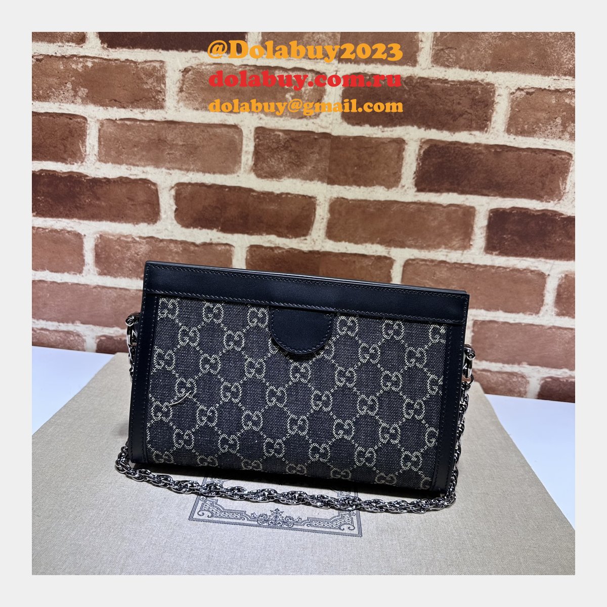 Designer Ophidia GG 1:1 Mirror Shoulder 503877 Black Copy Bag