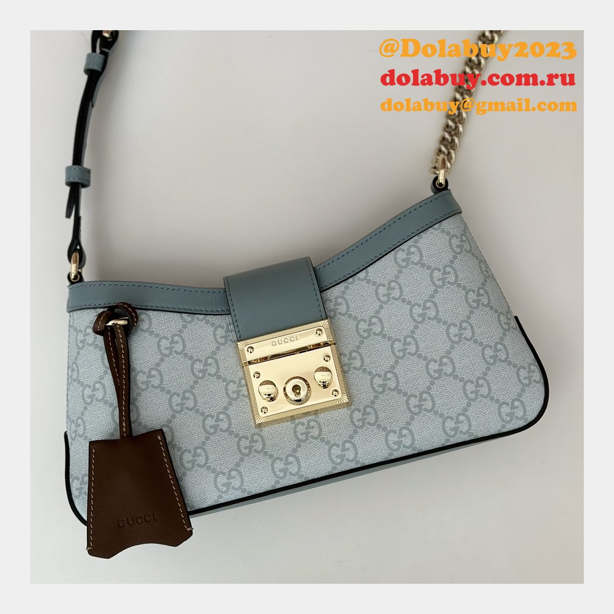 Padlock Fashion Gucci Duplicate Shoulder 811705 Bag