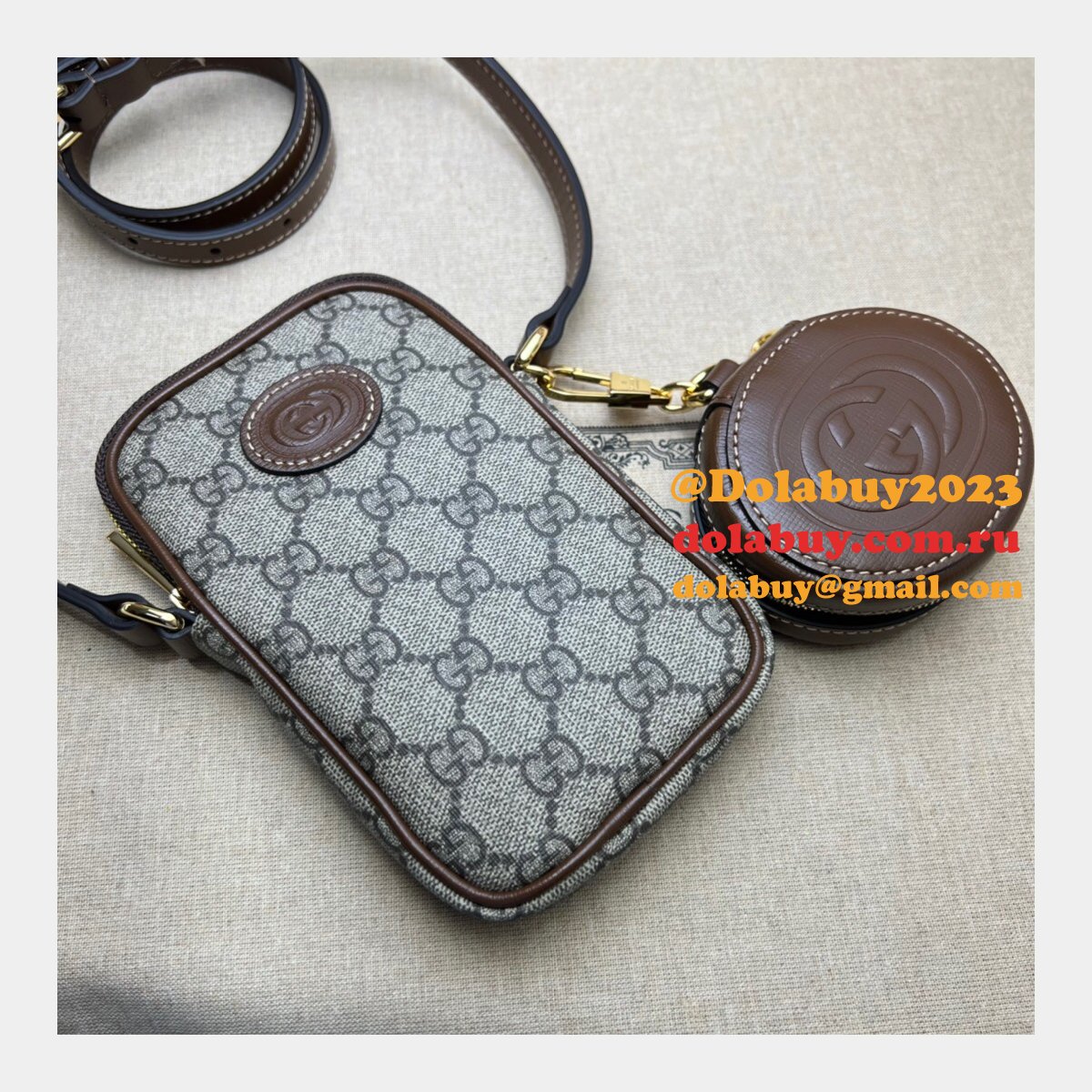 G*u*i fashion designer replica 700959 bag with interlocking g