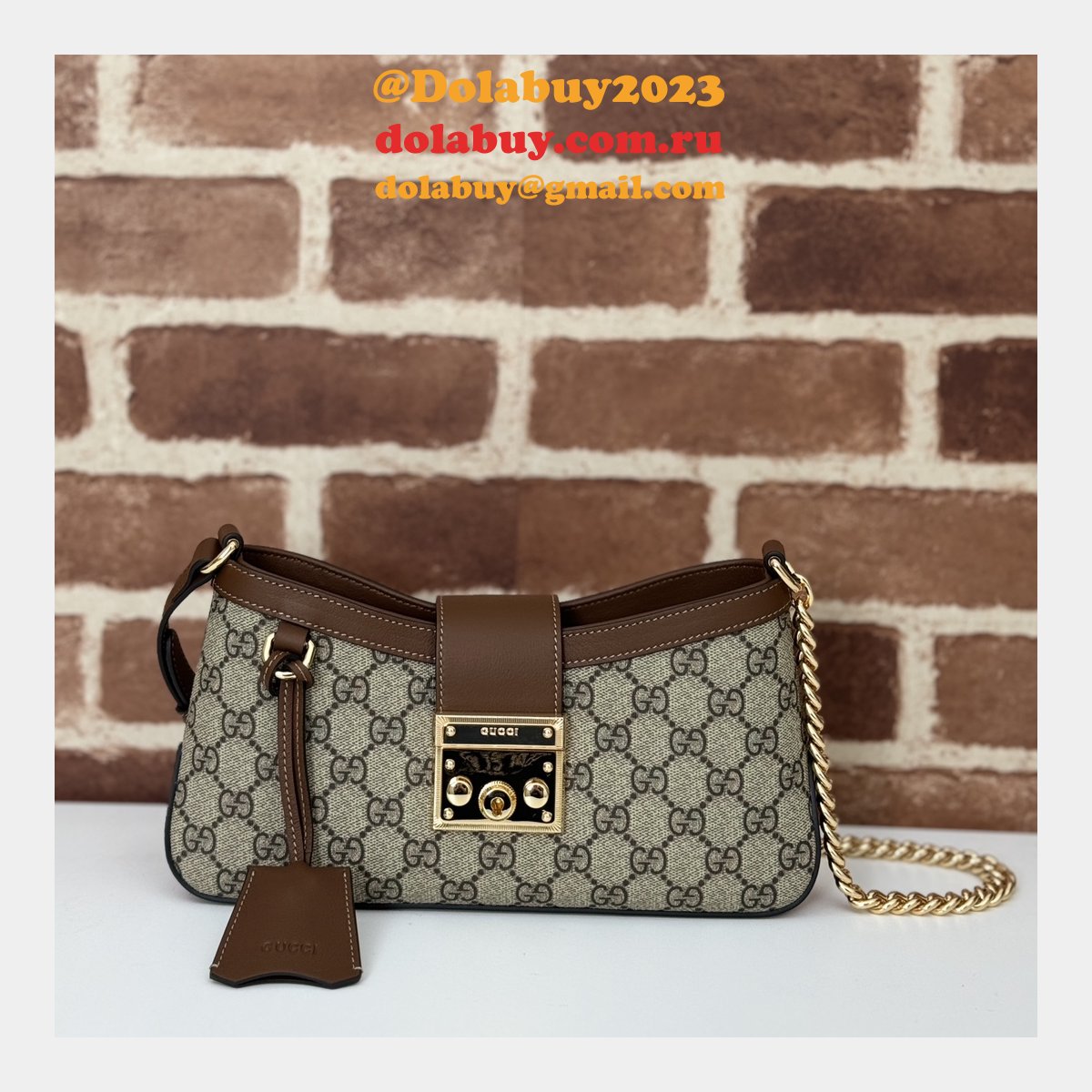 Gucci Best Quality Replicas 811705 Padlock Shoulder Bag