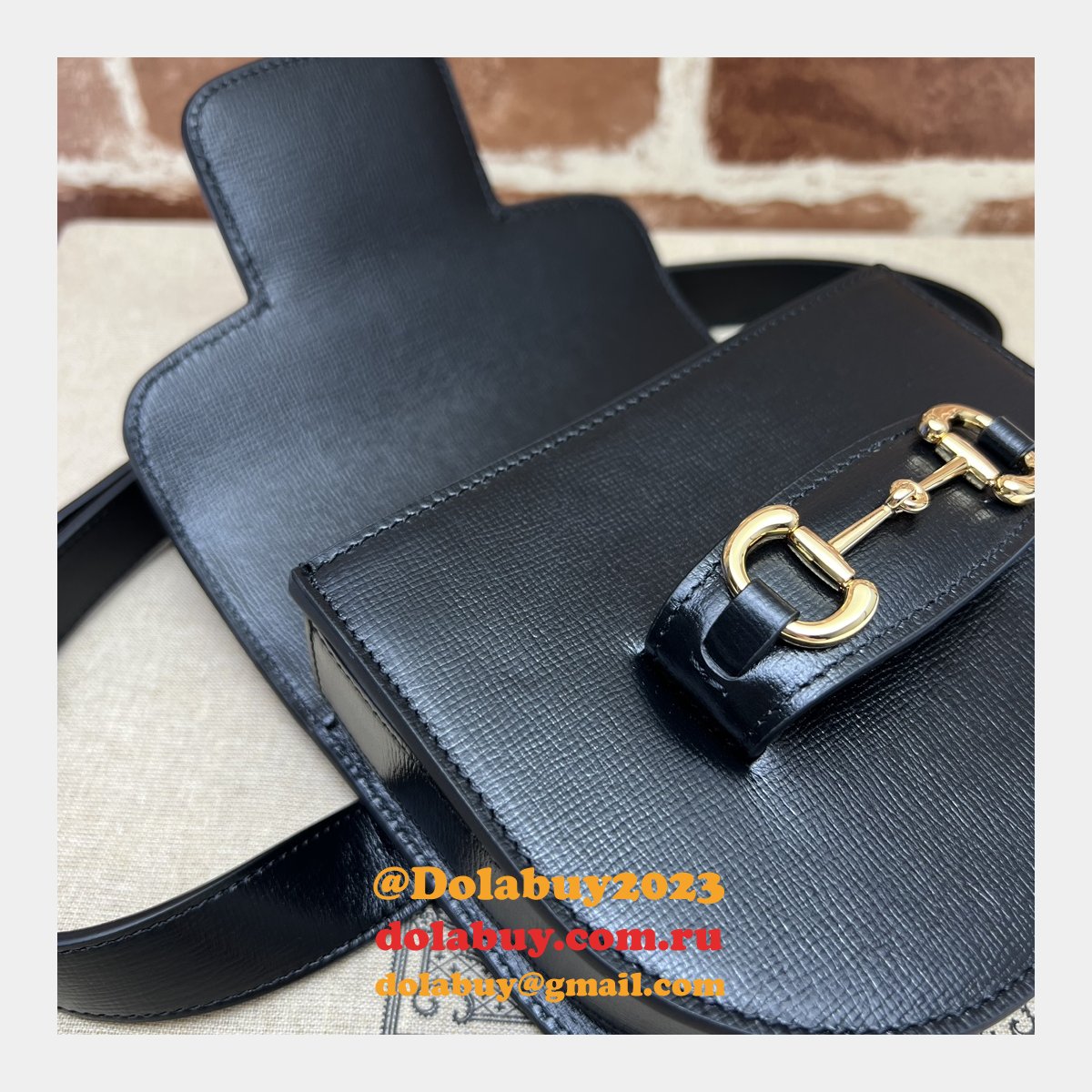 Gucci Duplicate Horsebit 1955 Rounded Belt 760198 High Quality Bag