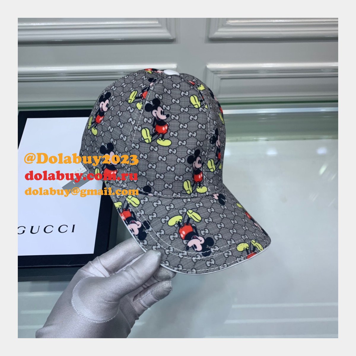 Top Quality Gucci Mickey mouse Hats