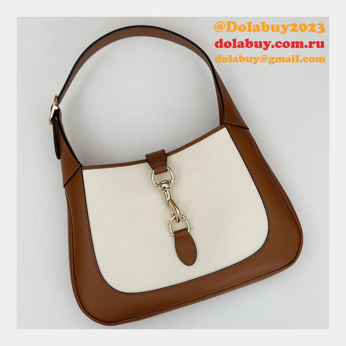 Replcia 782849 Fashion Gucci Jackie Half Moon Shoulder Copy Bag