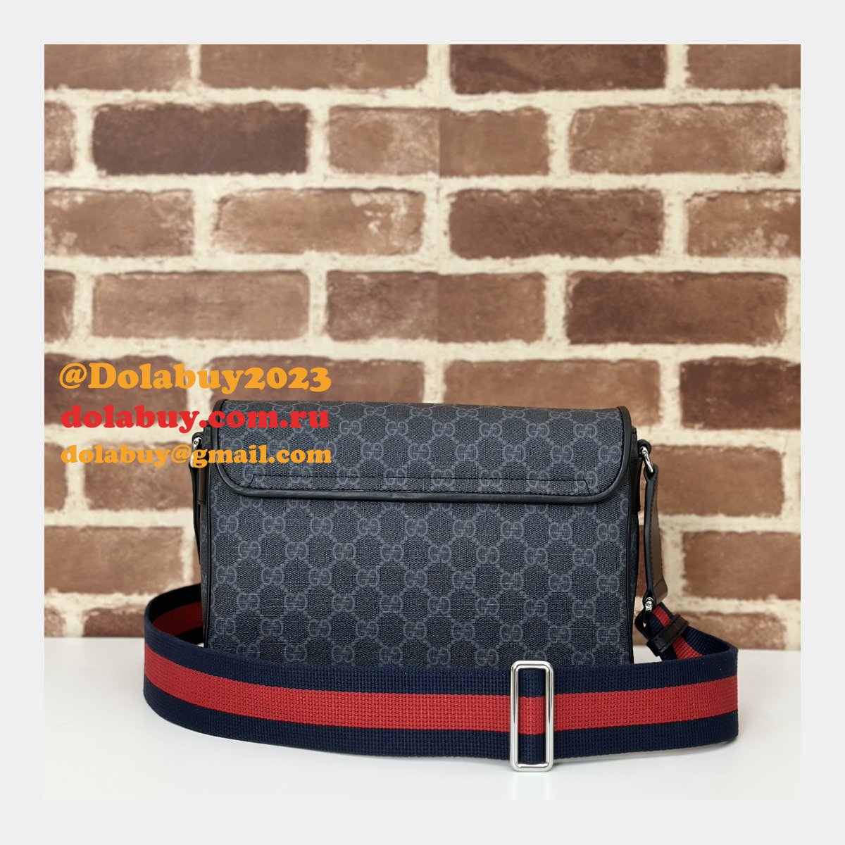 Gucci Replicas 792124 GG Supreme Crossbody Ophidia Men Bag