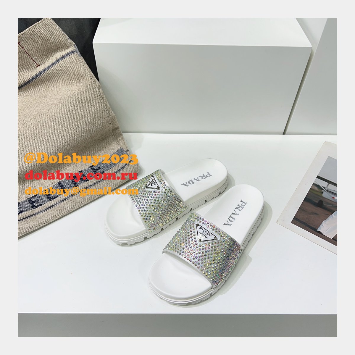 Our Dolabuy Webstore Prada Replica High Quality Flat Sandals