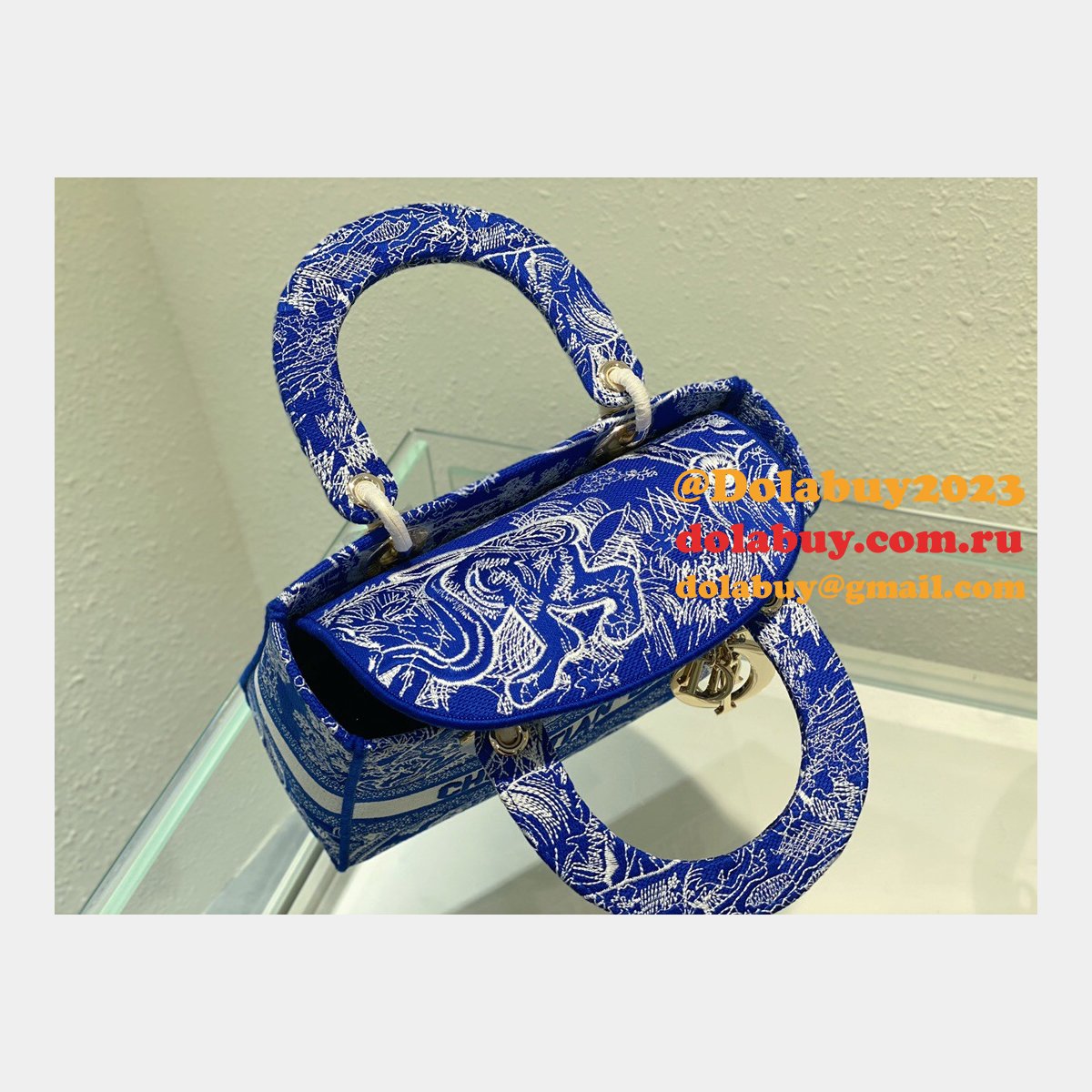 Cheap Replica Designer Christian Dior Lady Dior 24cm Handbags