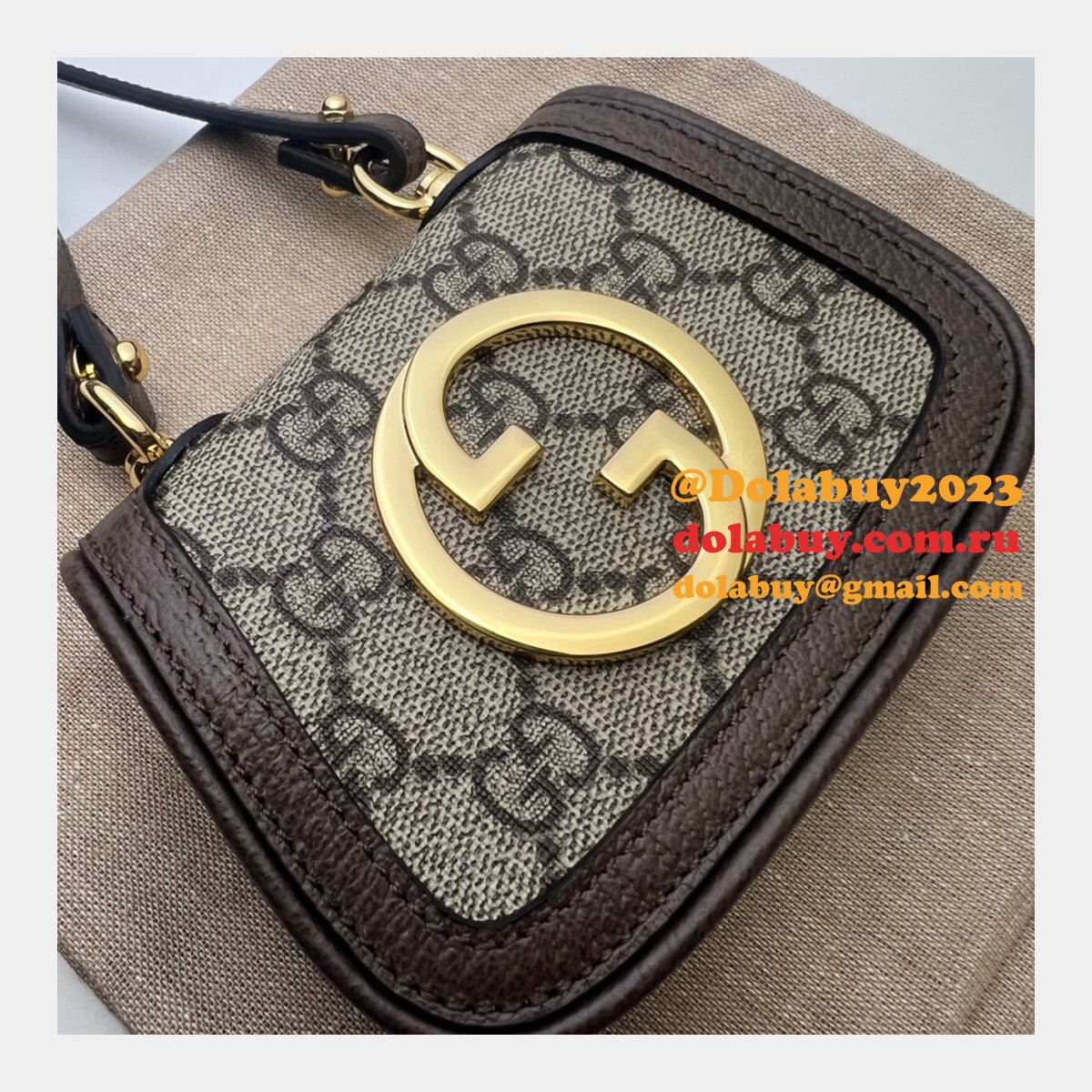 uk G*u*i knockoff 698635 blondie card case wallet