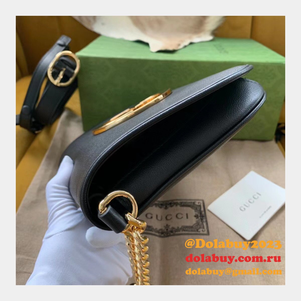 leather G*u*i fake high quality blondie shoulder 699268 bag