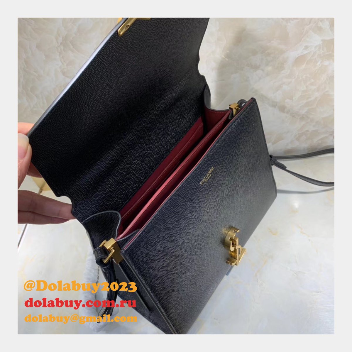 Luxury Replica Saint Laurent Cassandra Top-handle 578000 Bag