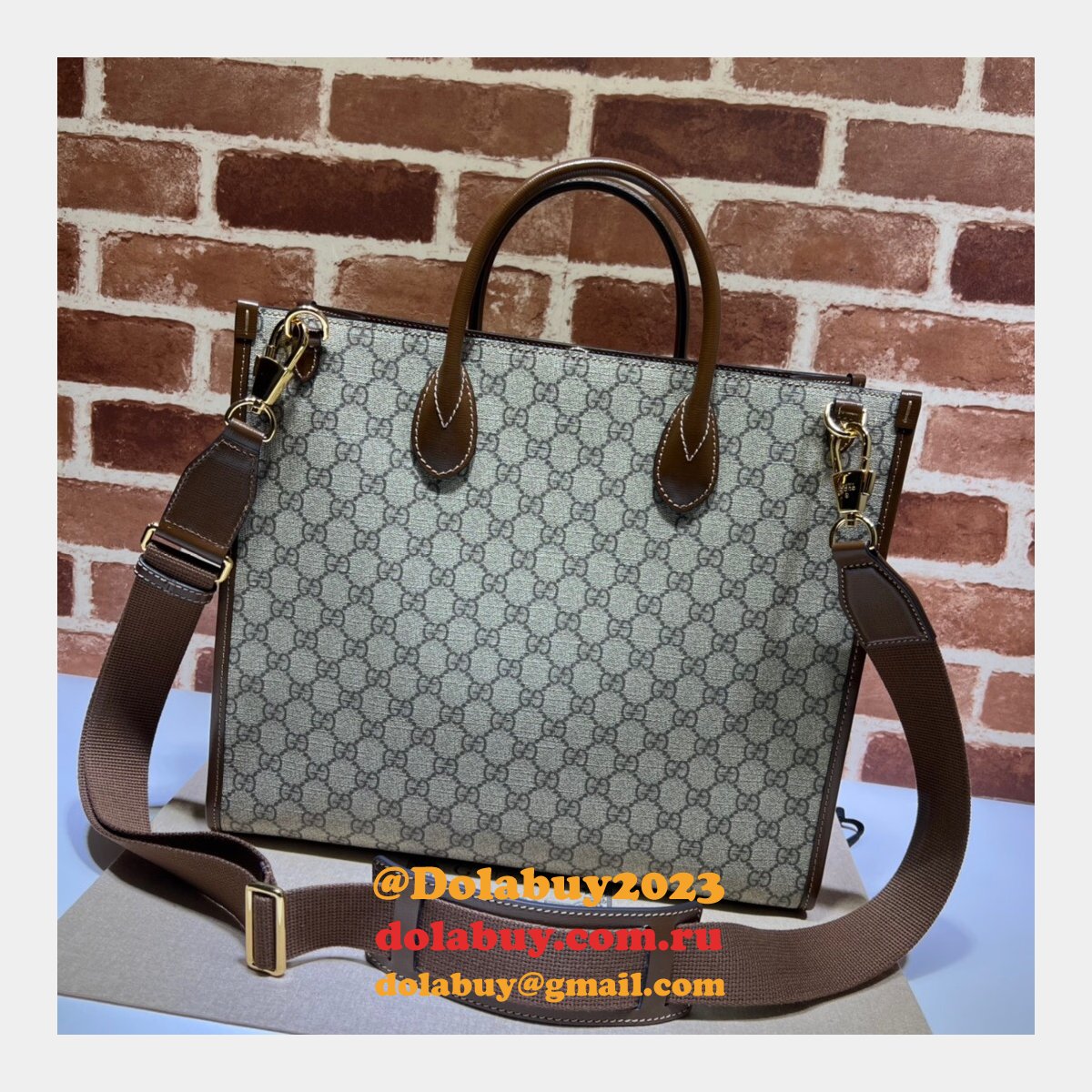 Gucci Luxury Tastic Replica 674148 Medium tote with Interlocking G