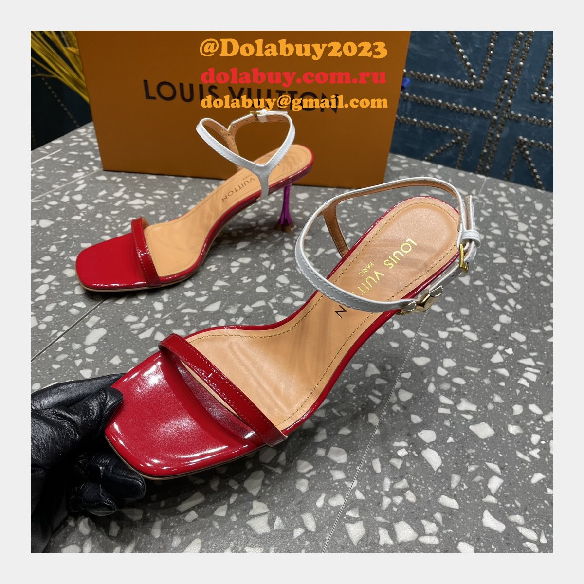 Blossom Sandal Louis Vuitton Replicas Heel:7.5cm/9.5cm Shoes