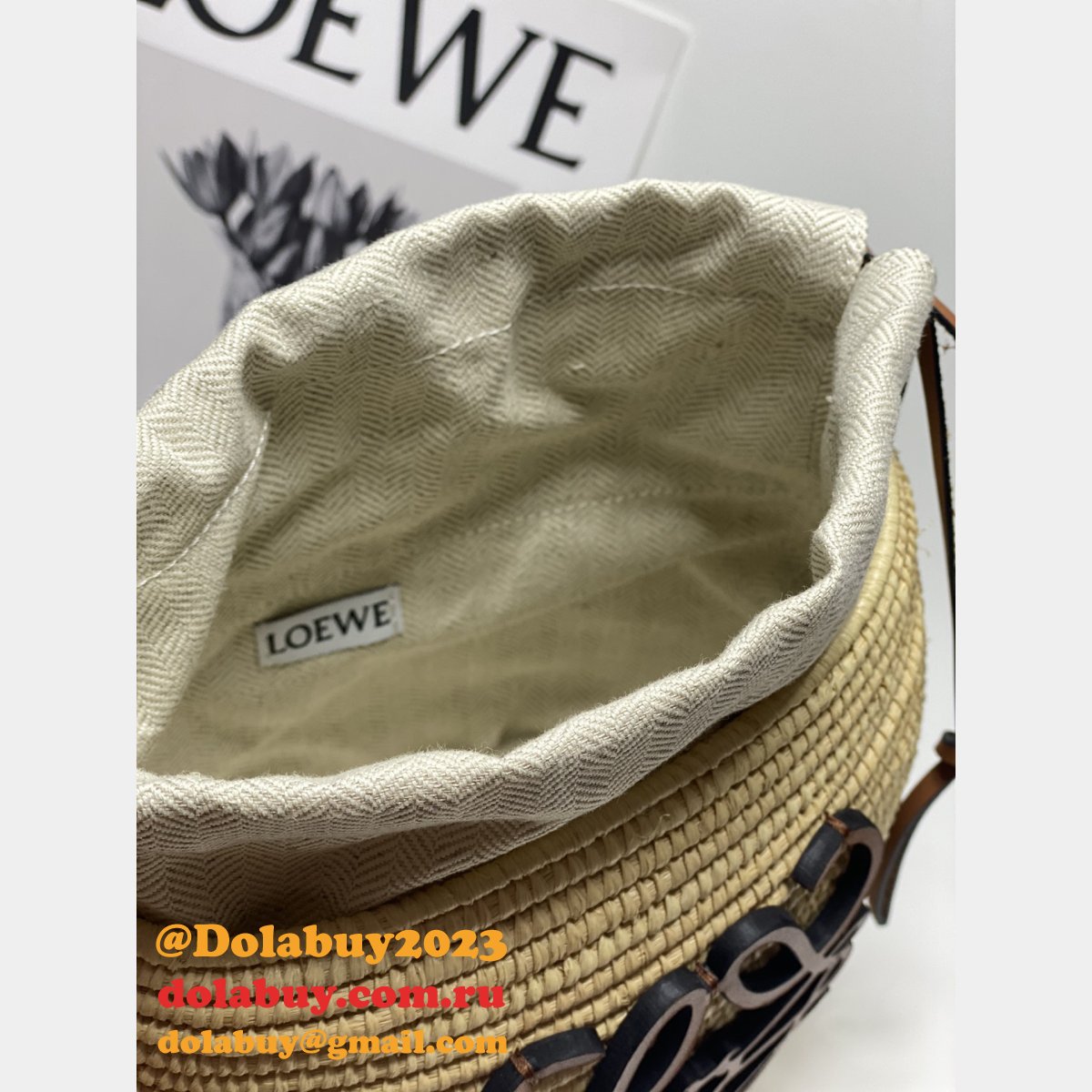Top Quality LOEWE New hand-woven straw bag