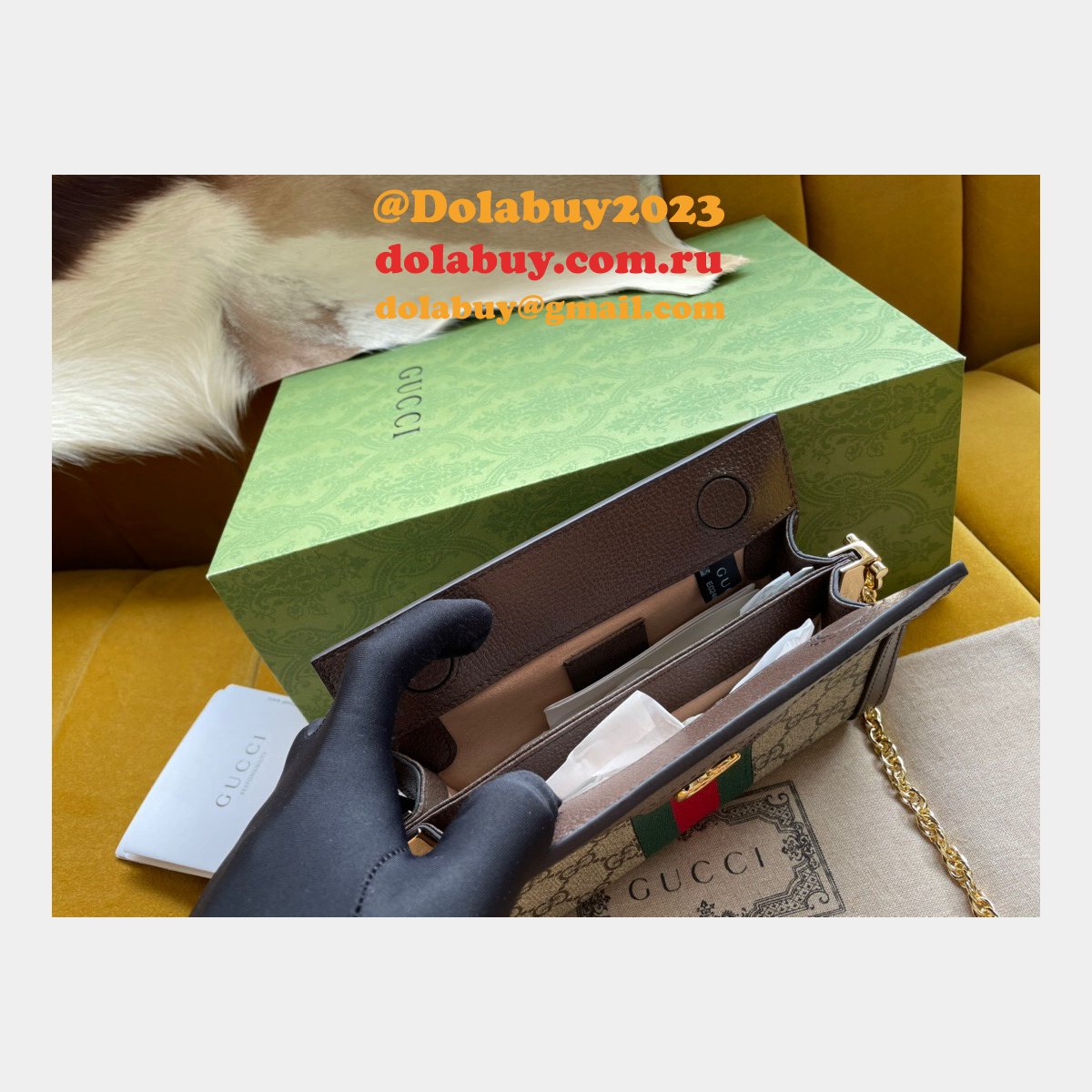 aaa+ G*u*i crossbody fake ophidia mini shoulder 602676 beige bag