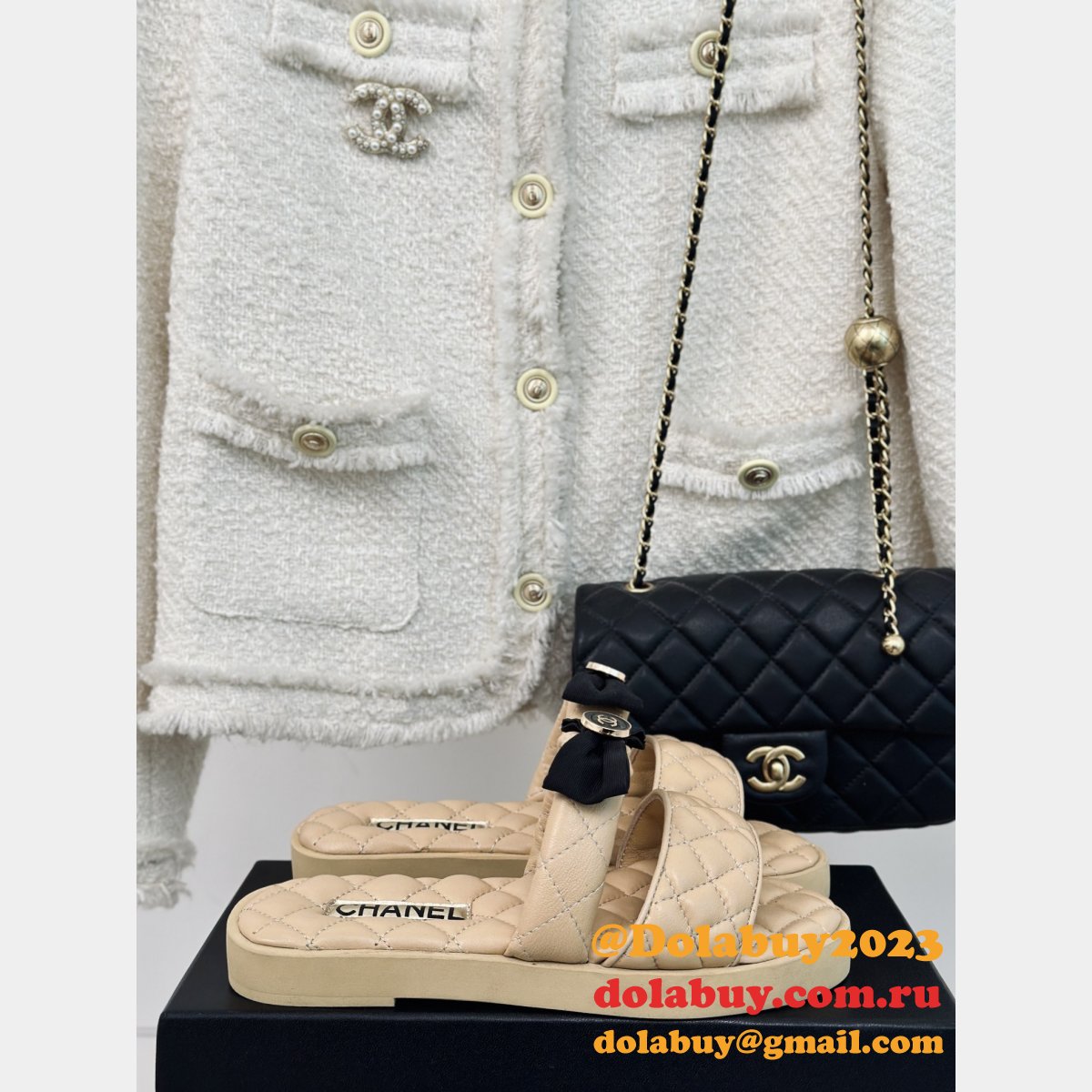 Fashion CC Slip Sandals Slippers Replica Shoes