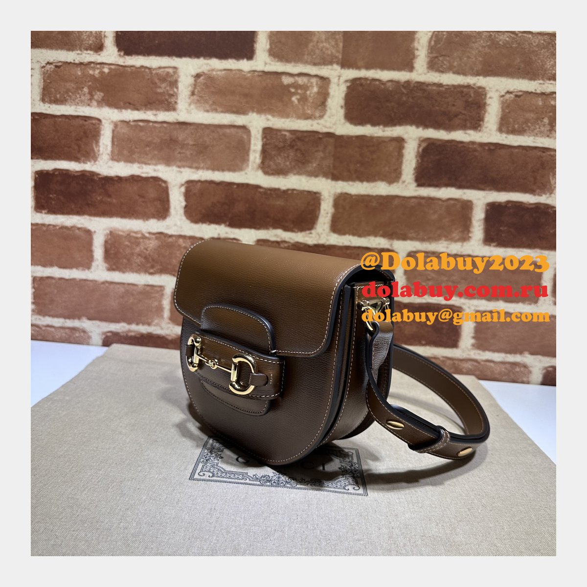 Gucci Knockoff Horsebit 1955 Crossbody Rounded 760191 AAA+ Bag