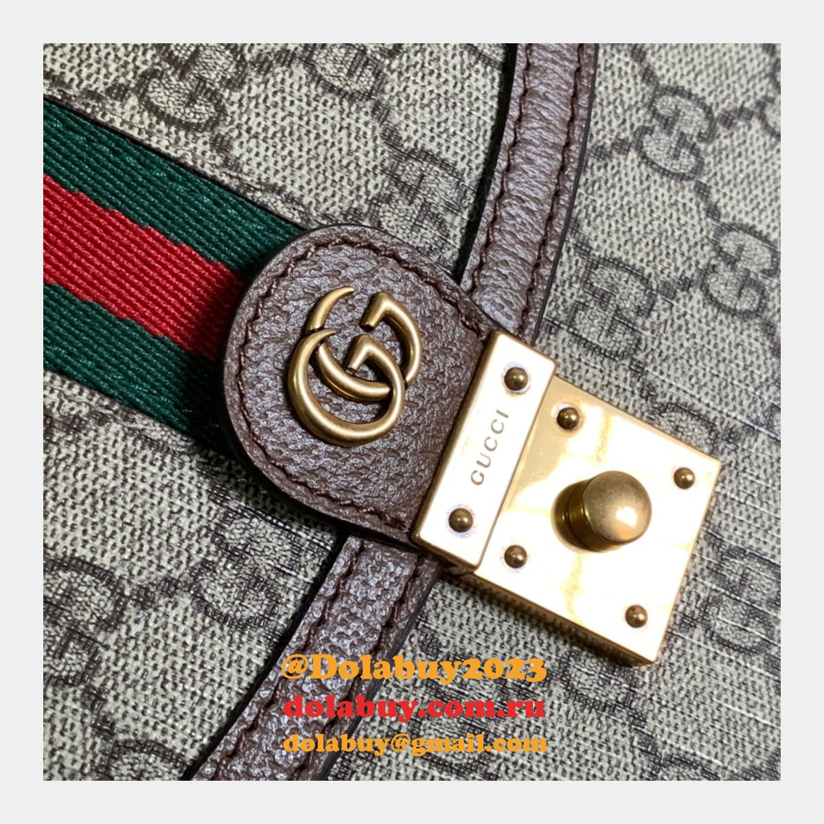 replica G*u*i ophidia 651055 top handle bag with web