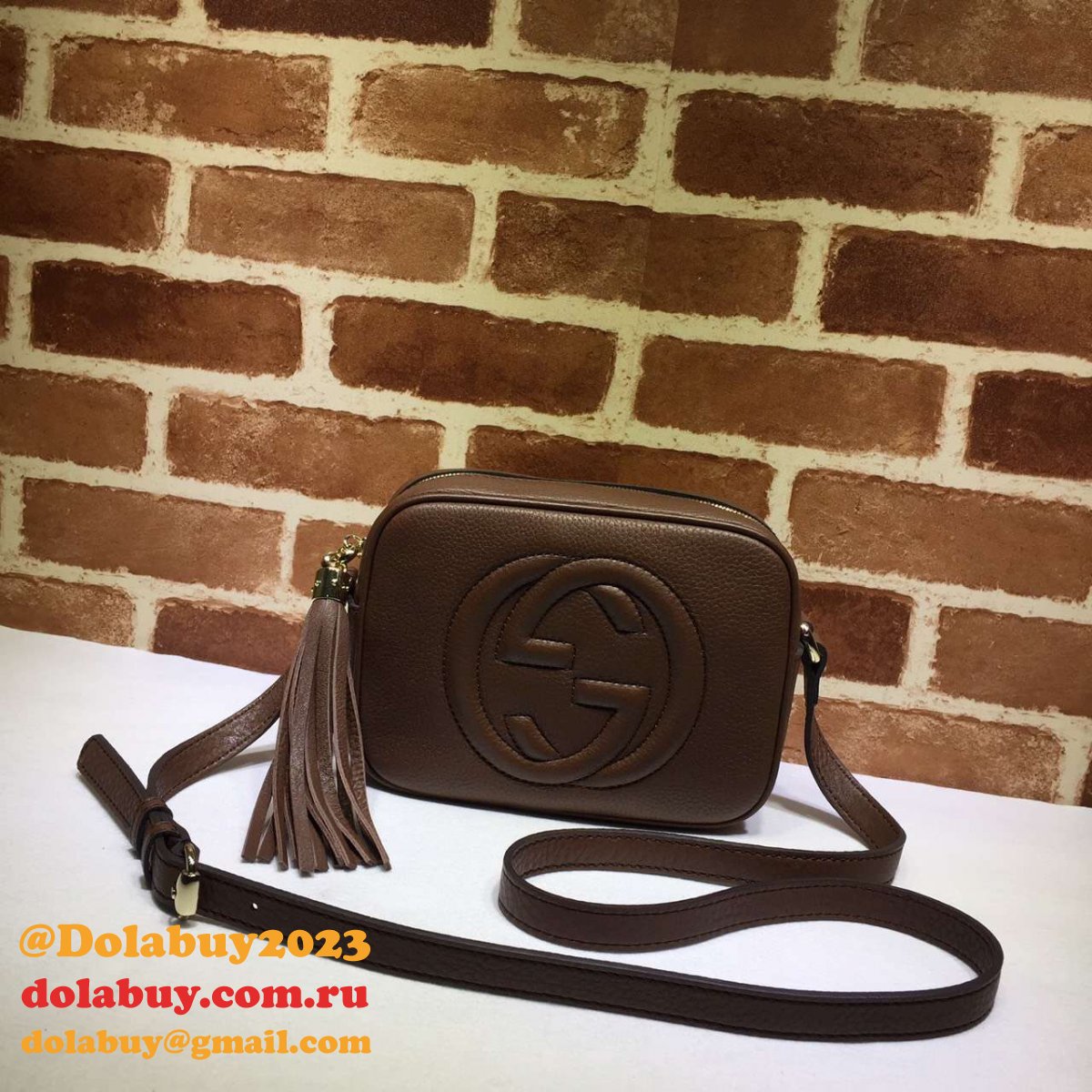 aaa+ G*u*i replicas soho small leather disco 308364 bag