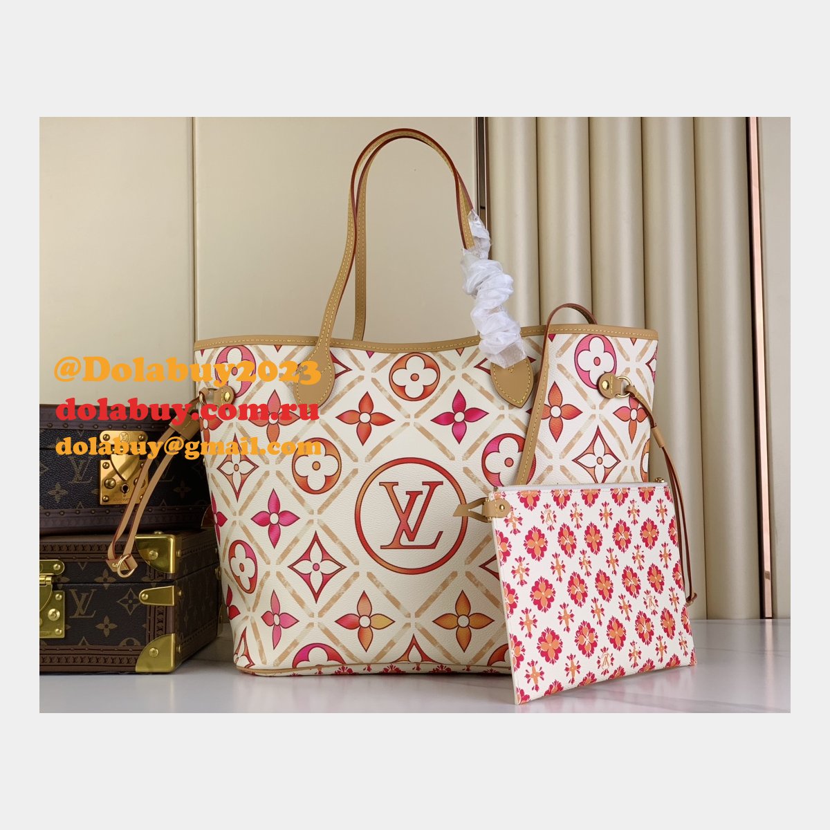 Neverfull Duplicate M25317/M11263 Louis Vuitton Totes Dolabuy Replica Bag