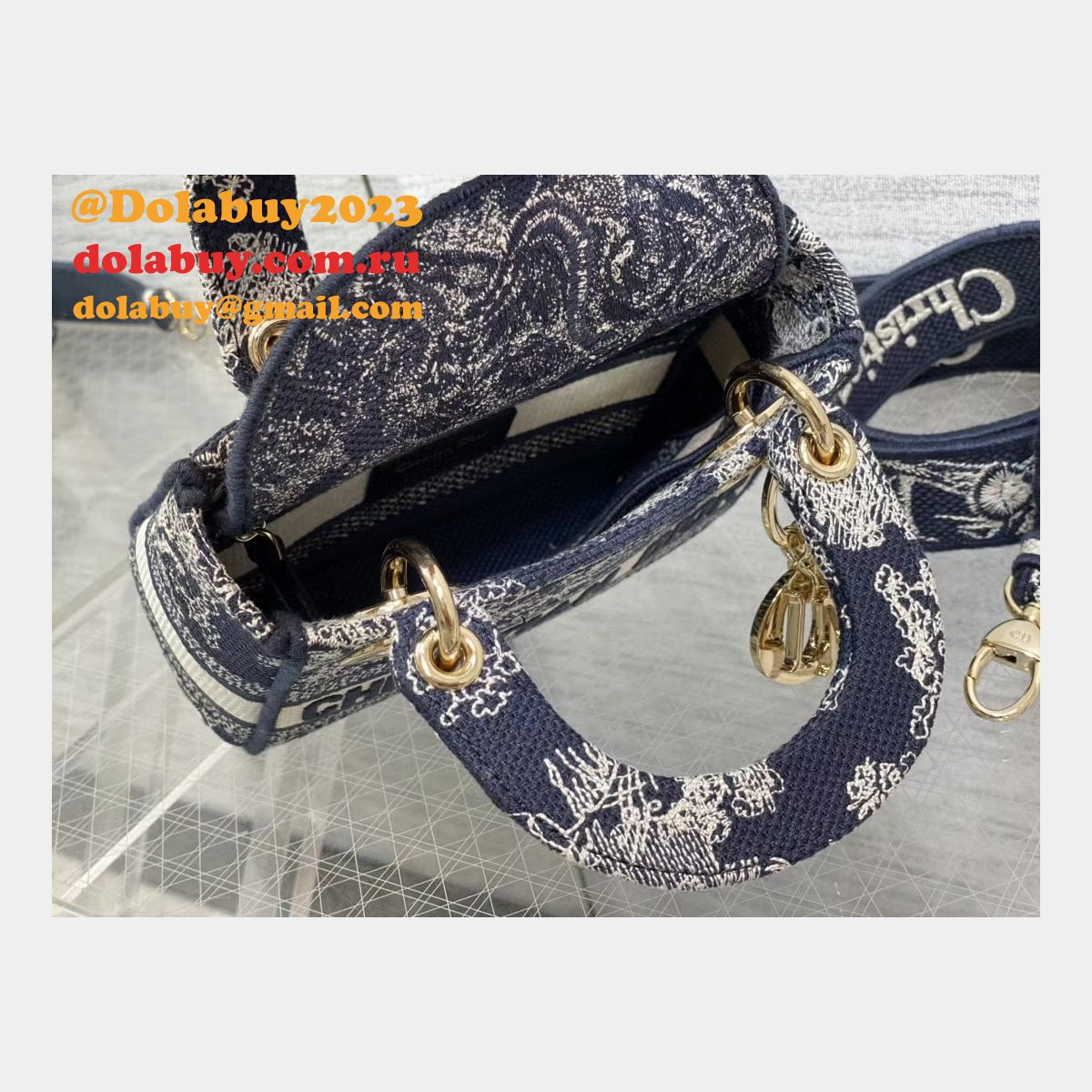 Christian Dior Copy Lady 1:1 17CM Mirror Designer Bag