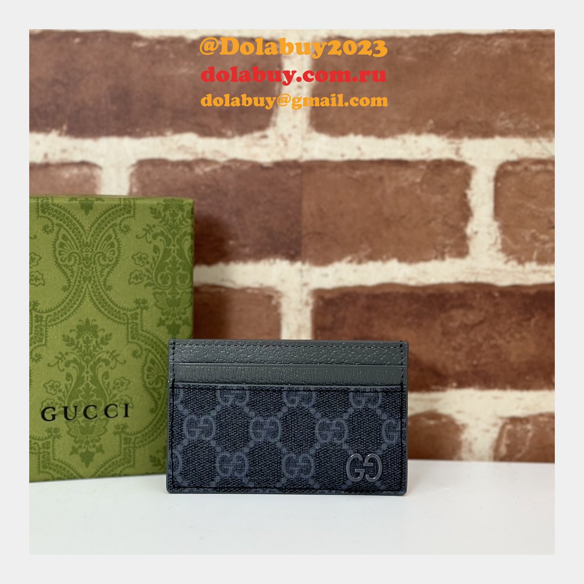 Replica Gucci 1:1 Mirror 768248 Card Case Holder Mens
