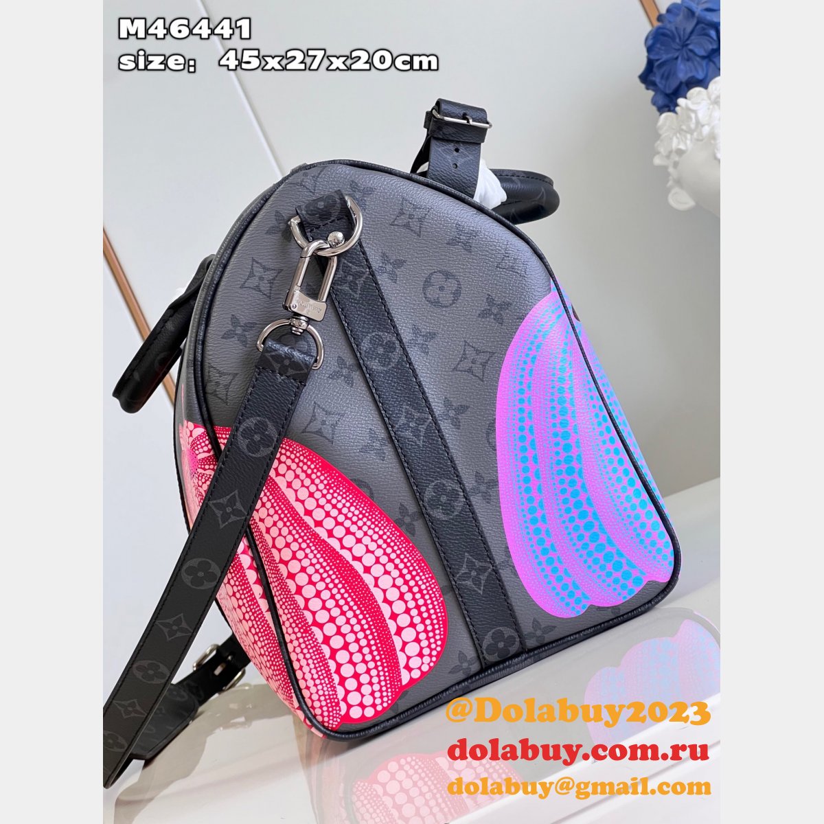 LV x YK Louis Vuitton Replica Keepall 45 Monogram M46441 Travel