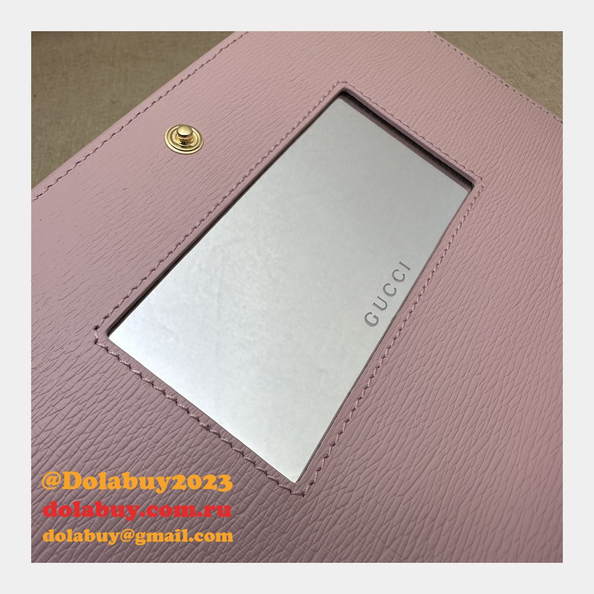 Chain Wallet Inspired Gucci Script 772643 Knockoff Bag