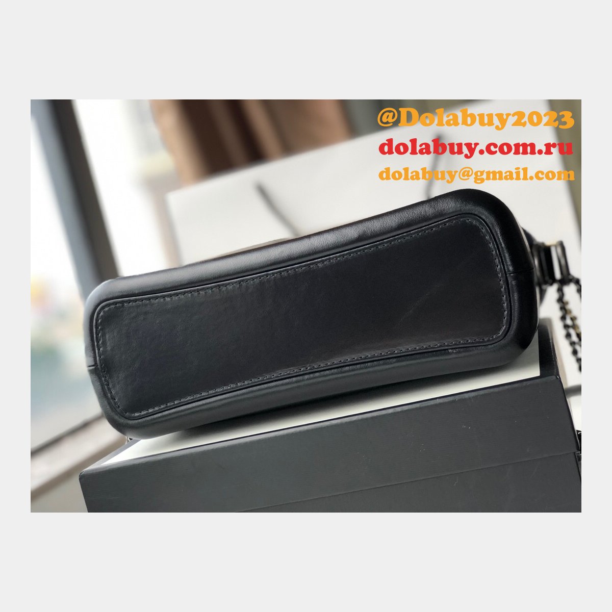 Best CC Gabrielle hobo bag 28cm Black Blue