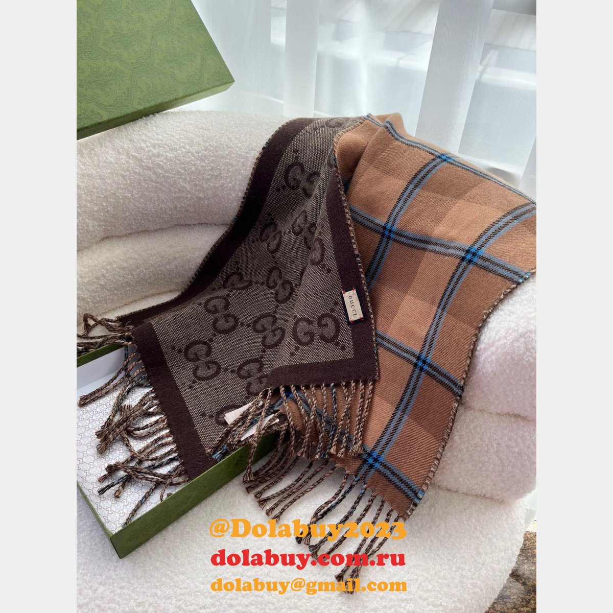 7 Star Luxury Gucci Ashmere Scarf