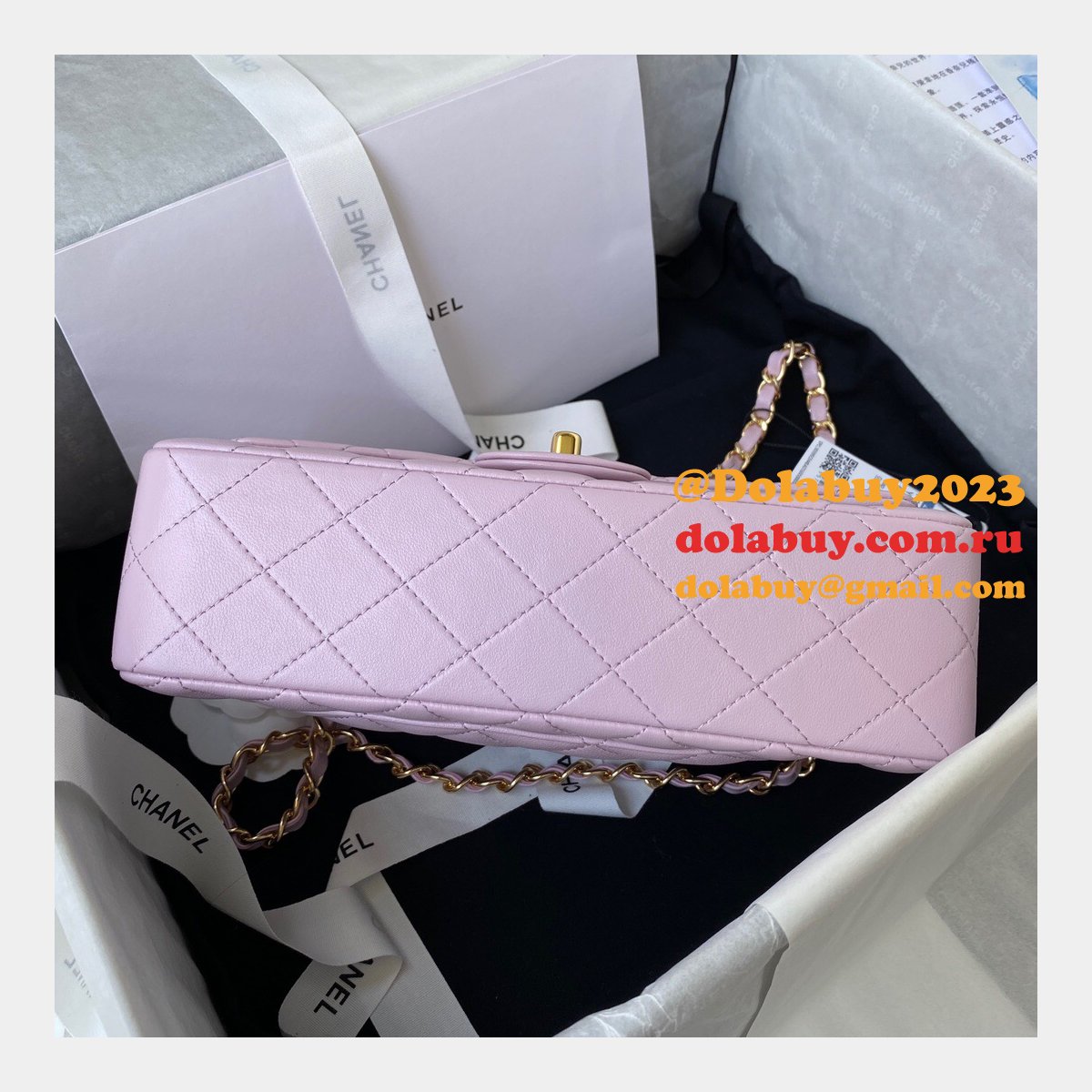 High Quality Replica Lambskin Classic Flap CF 23cm Bag