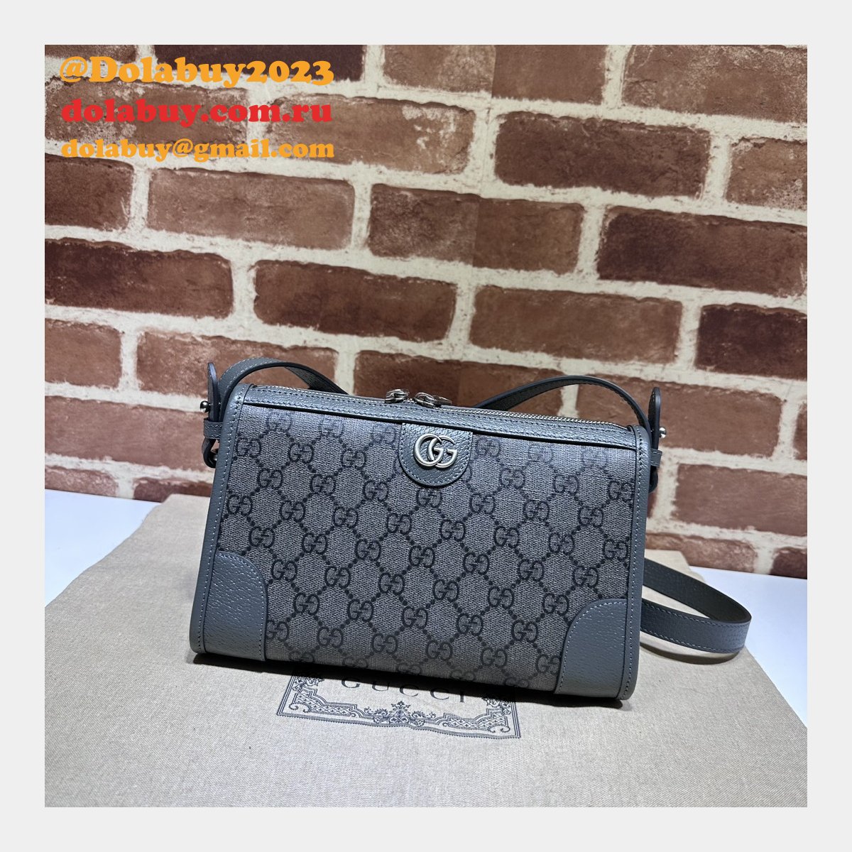 ophidia messenger knockoff G*u*i duplicate 752581 bag