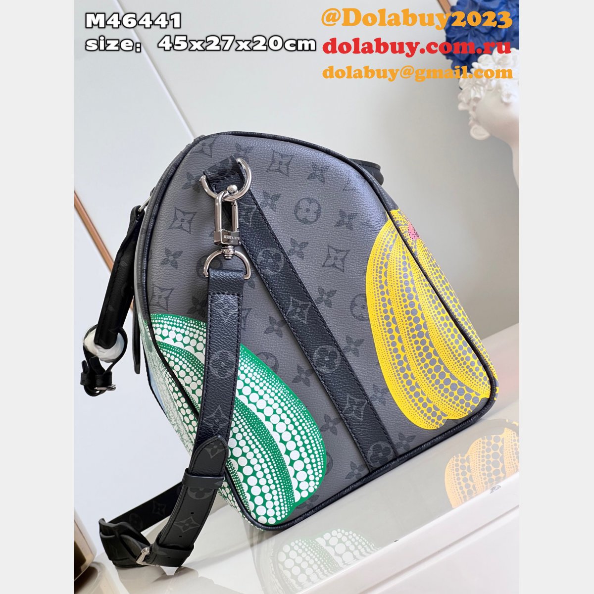 LV x YK Louis Vuitton Replica Keepall 45 Monogram M46441 Travel