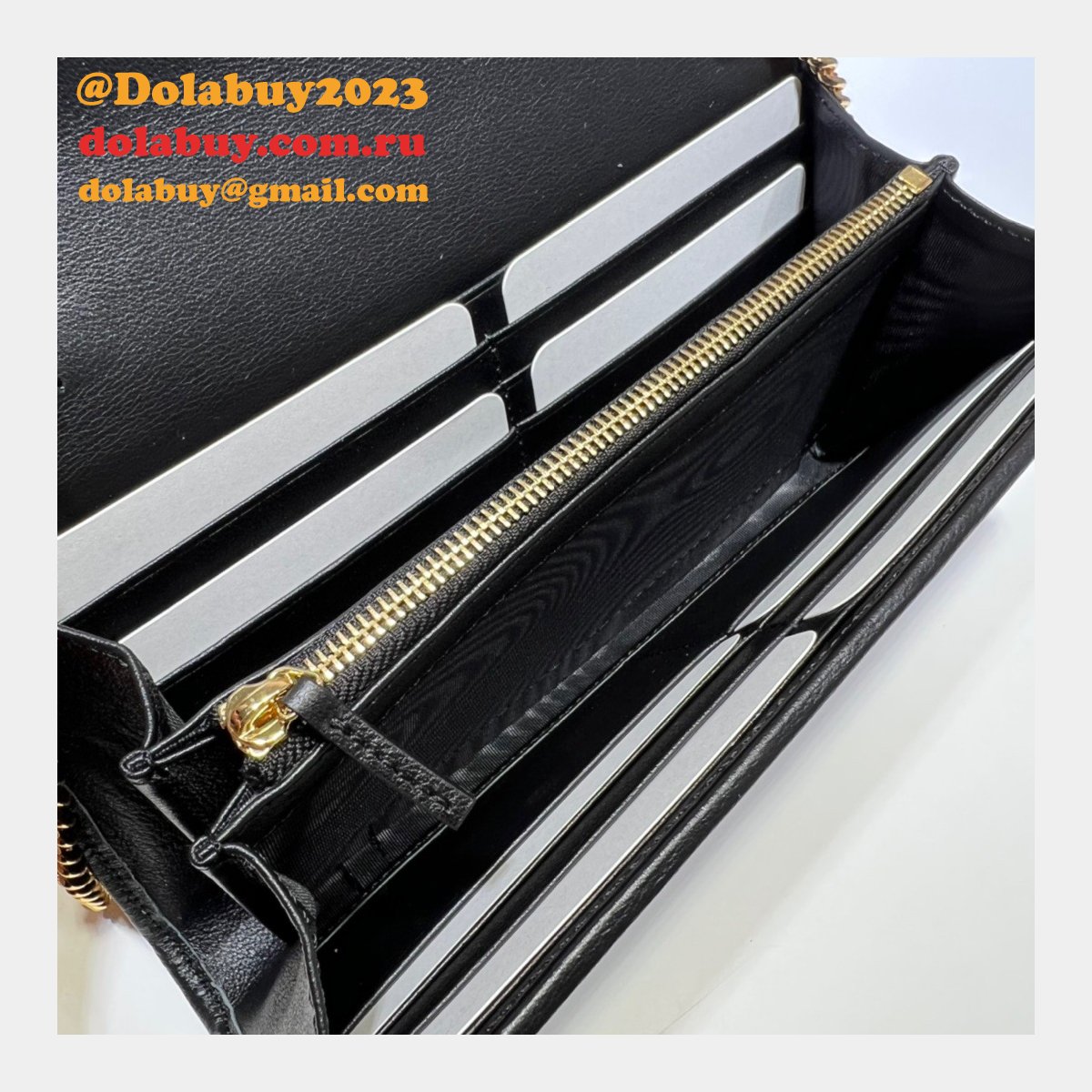 G*u*i replica clutches blondie 725215 continental chain wallet