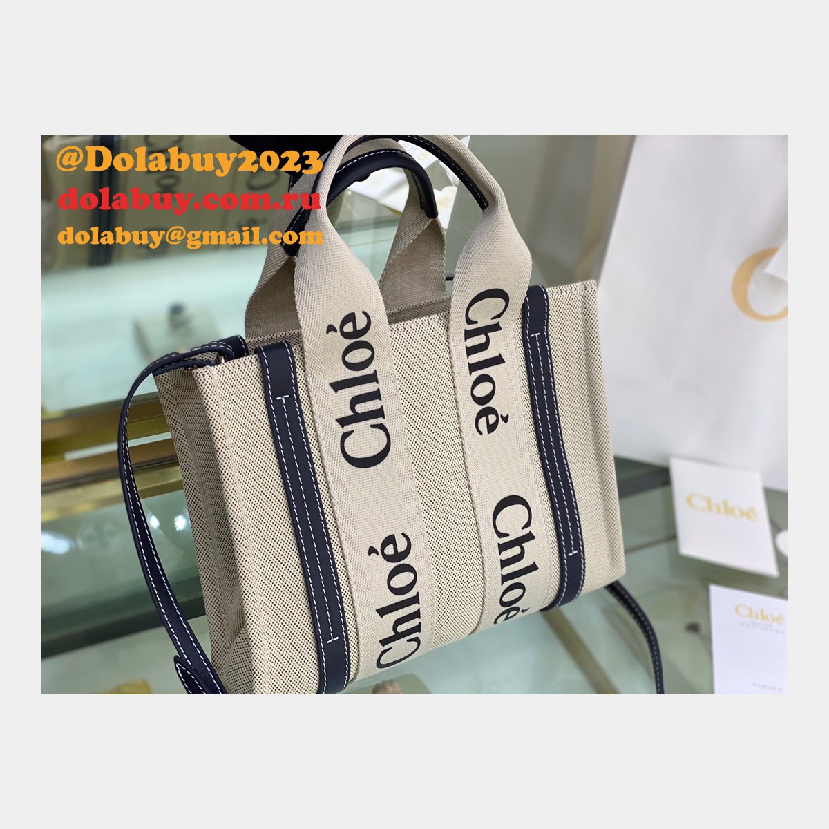 Best Quality Replica Chloe 1:1 Tote Woody dolabuy Bag 26CM