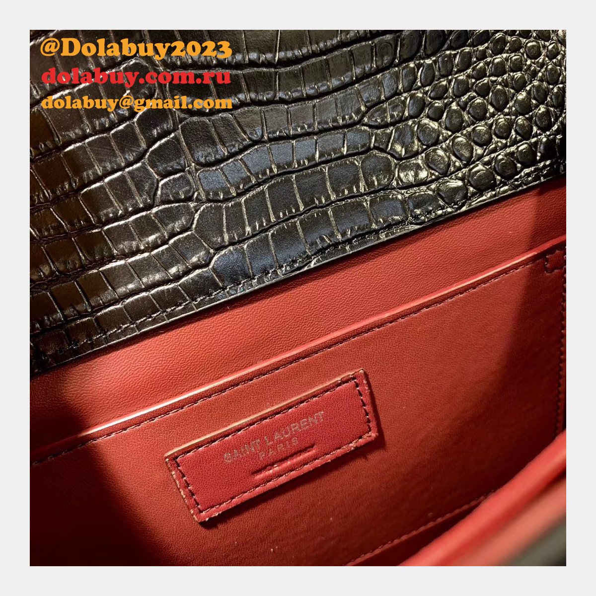 High Quality Replica YSL 578000 Cassandra Top Handle Black Bags