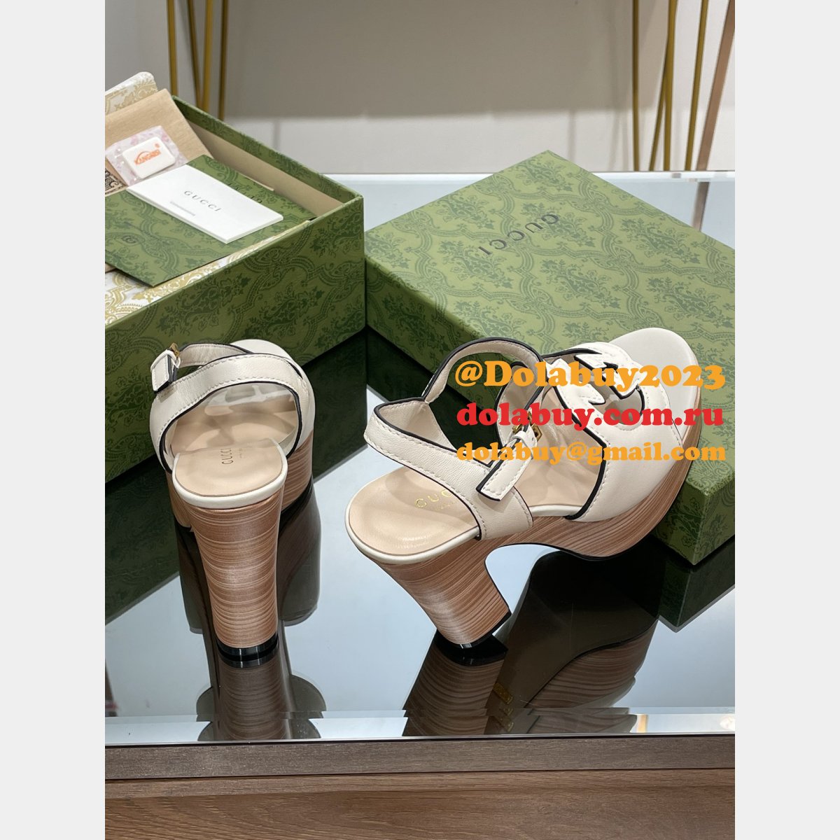 perfect G*u*i cheap replica cutout sandals shoes on 2023 sale