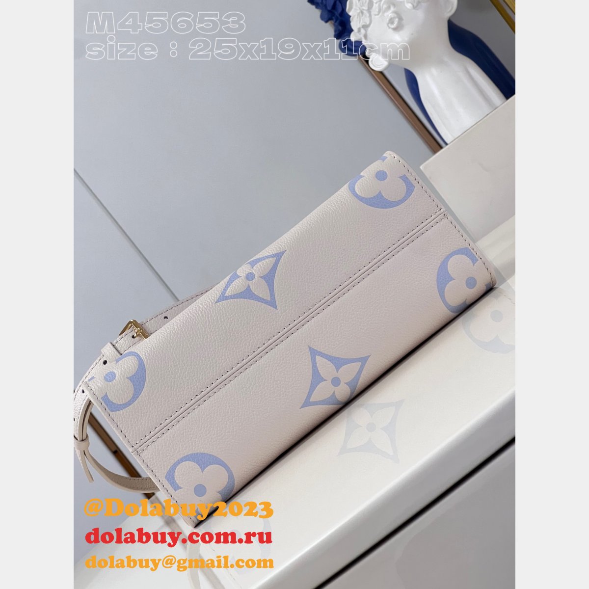 Onthego Designer Monogram Empreinte M45653 Louis Vuitton Replica Bag