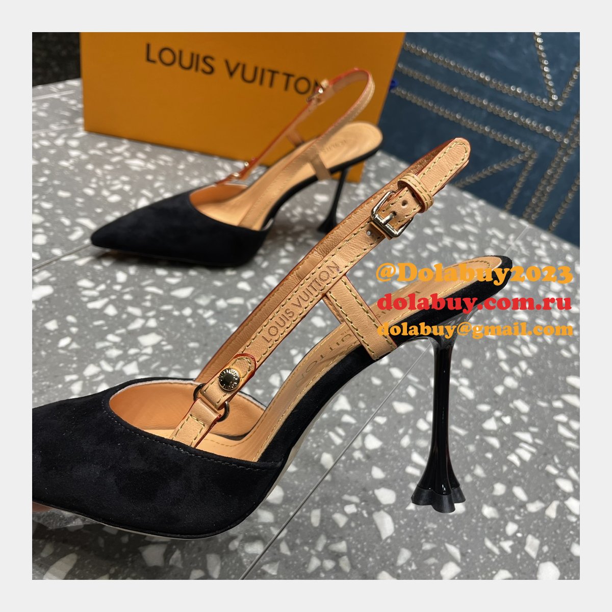 Replica LOUIS VUITTON Blossom Slingback Pump