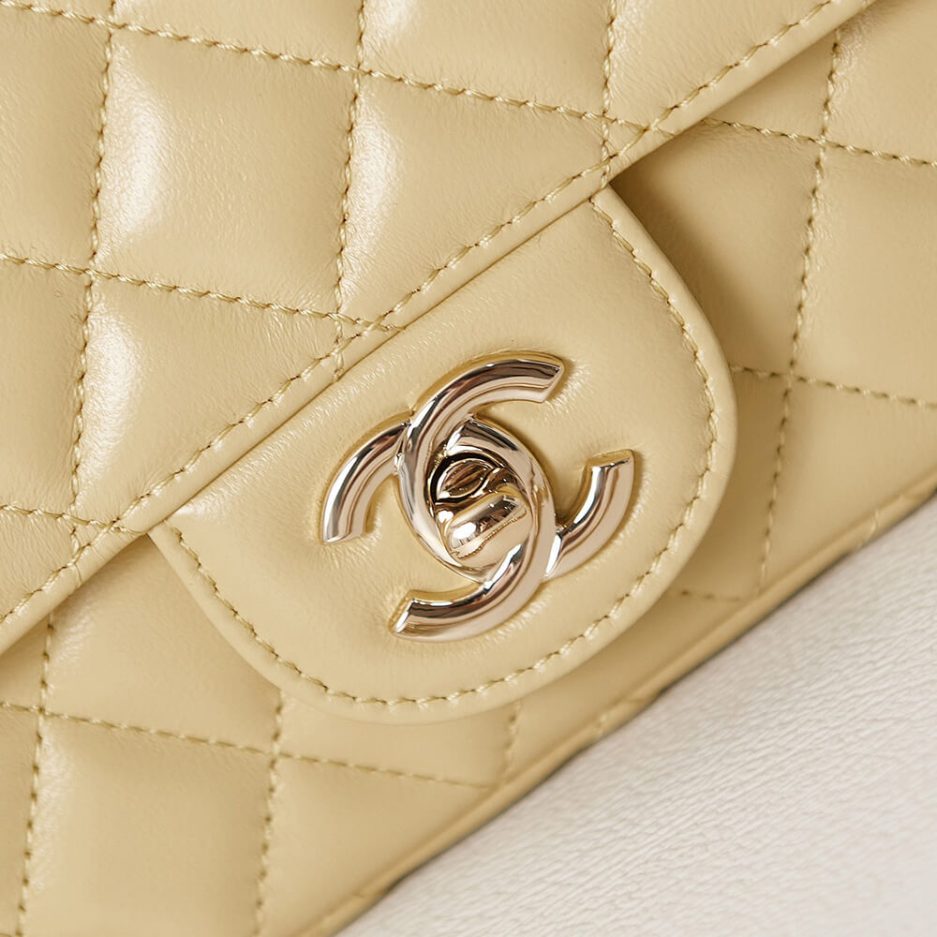 Ch*el mini flap with top handle